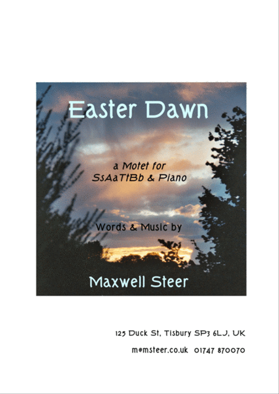 Easter Dawn. Visionary Motet for SSAATTB & piano Divisi scores gallery preview page 1