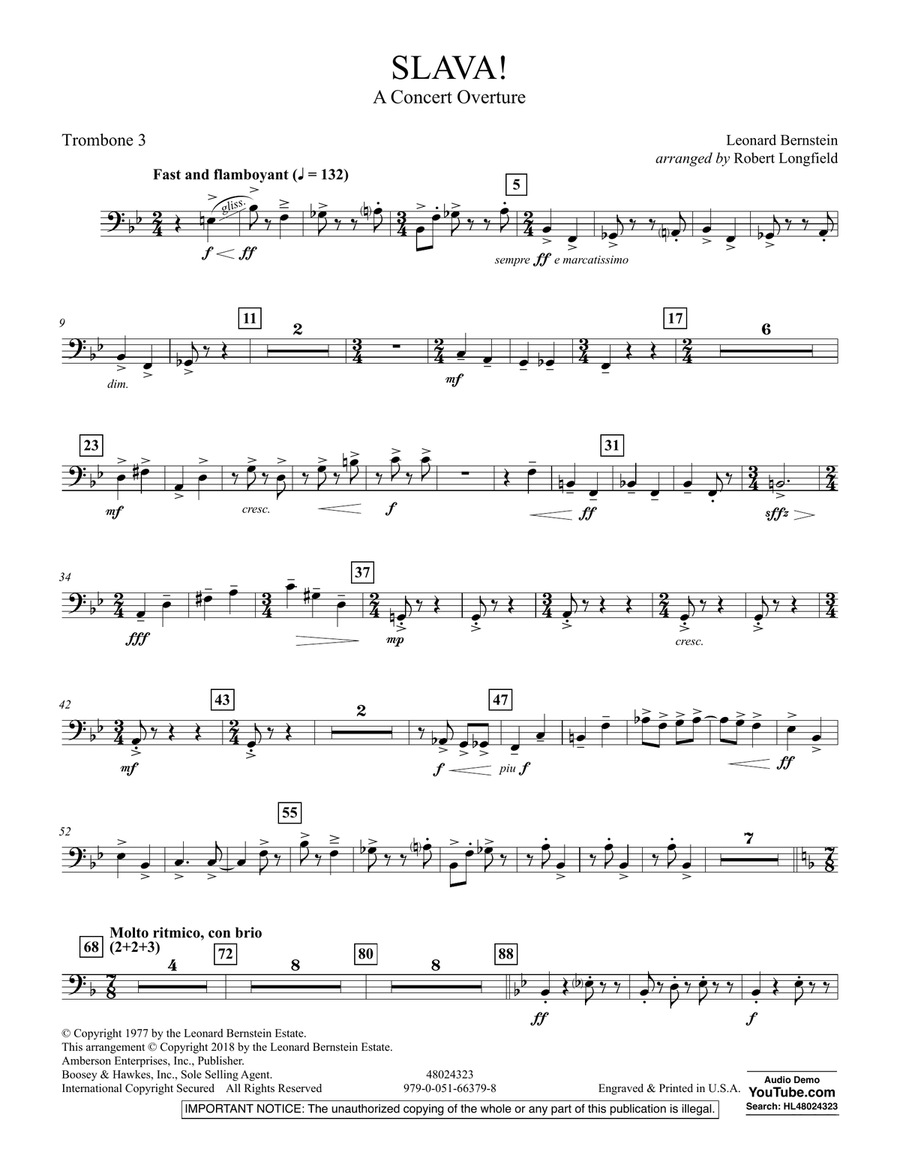 Slava! - Trombone 3