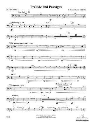 Prelude and Passages: 3rd Trombone
