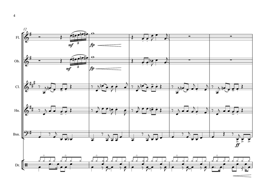 Take Five Woodwind Quintet scores gallery preview page 4