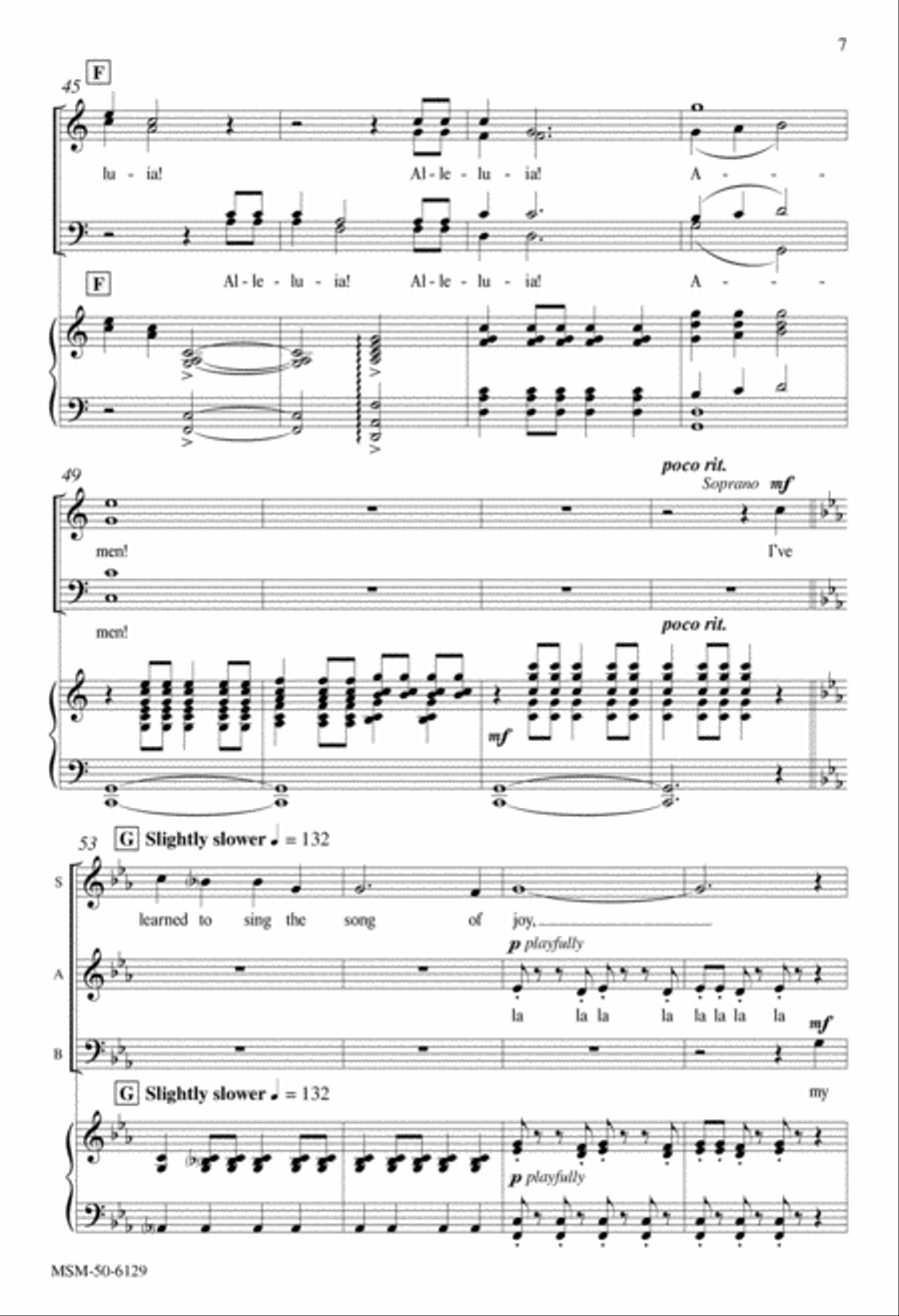 A Glad New Song 4-Part scores gallery preview page 6