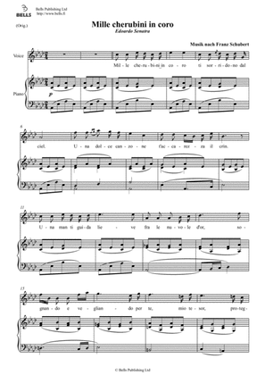 Book cover for Mille cherubini in coro (Original key. A-flat Major)