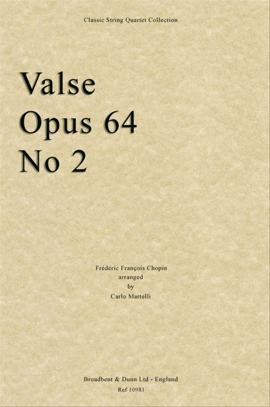 Valse, Opus 64 No. 2