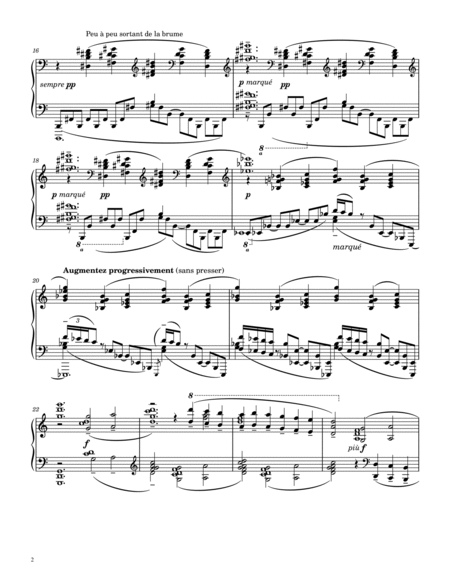 Debussy Preludes, Livre 1, L.117 No. 10, La cathédrale engloutie - For Piano Solo Original image number null
