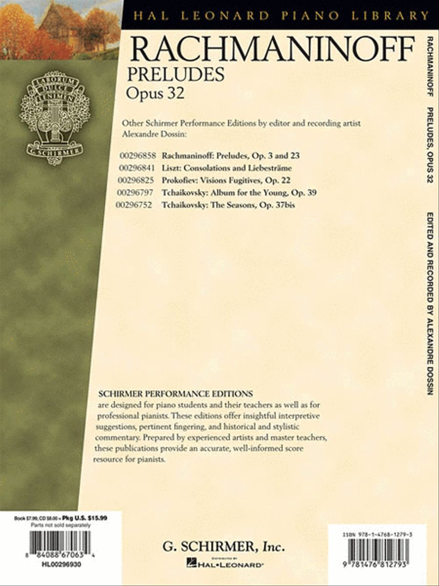 Serge Rachmaninoff - Preludes, Op. 32 Piano scores gallery preview page 2