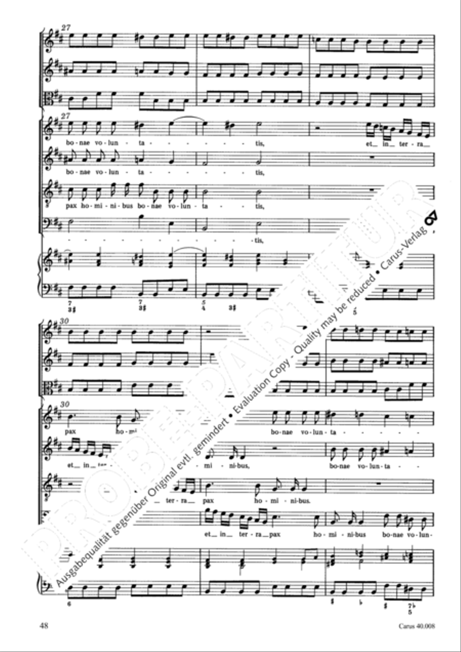 Introduzione e Gloria 4-Part scores gallery preview page 49