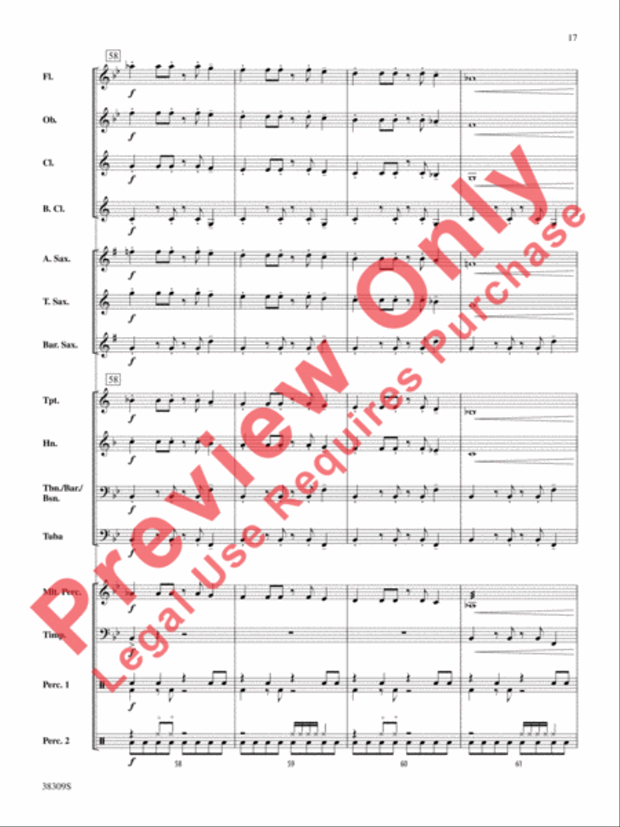 Dune Buggy Concert Band scores gallery preview page 17