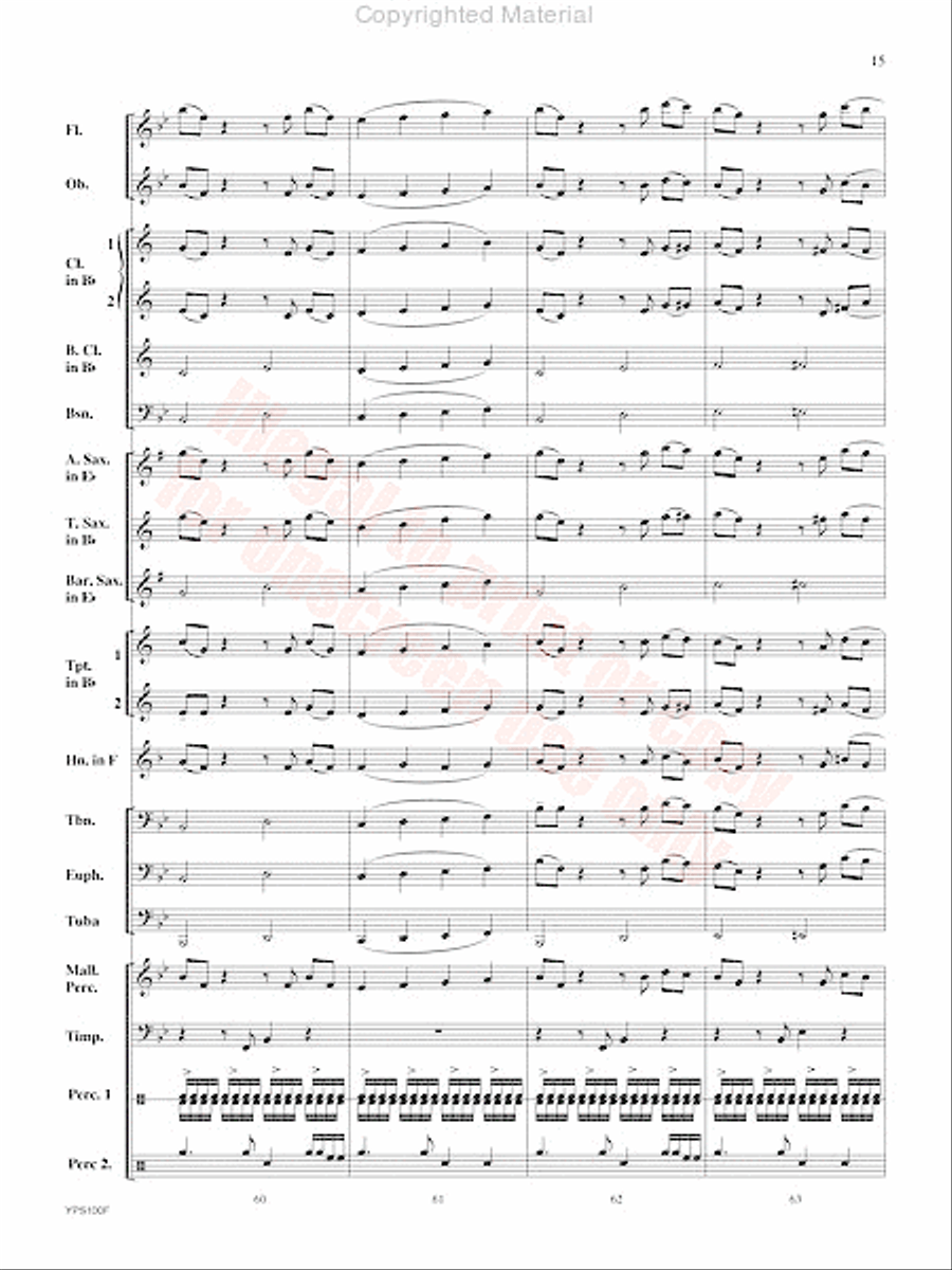 Tap Out Concert Band scores gallery preview page 16