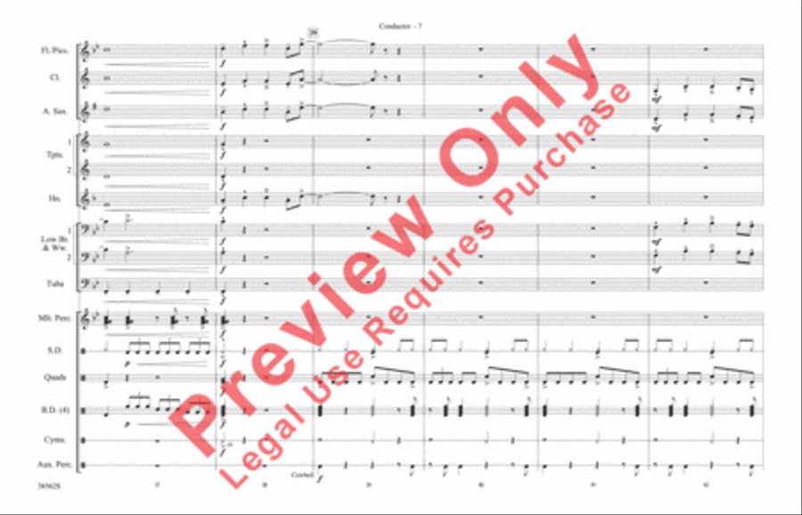 When We Stand Together When We Stand Together Marching Band scores gallery preview page 8