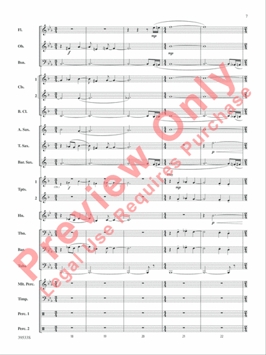 Dark Shadows (from the Original Motion Picture Soundtrack) Concert Band scores gallery preview page 8