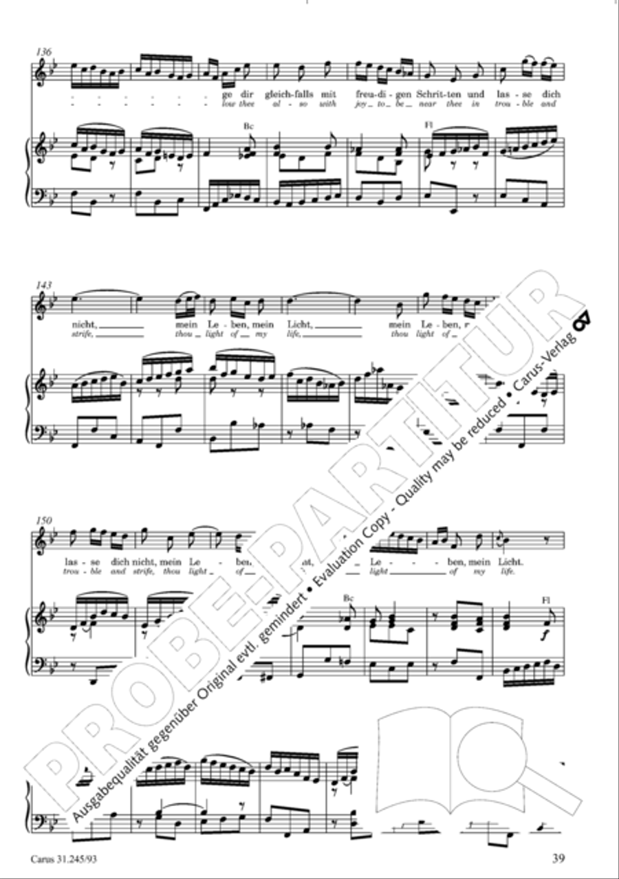 St. John Passion (Johannes-Passion) 4-Part scores gallery preview page 40