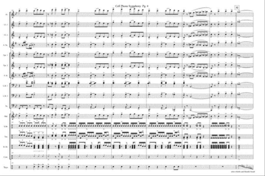 Cell Phone Symphony Cell Phone Symphony Marching Band scores gallery preview page 5