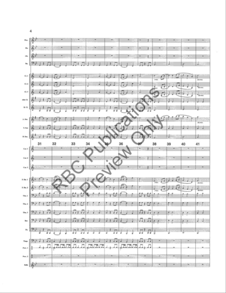 Celtic Legend (Score) Concert Band scores gallery preview page 7