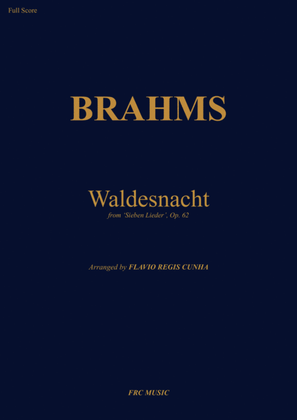 Book cover for Waldesnacht (from Sieben Lieder Op.62) for String Orchestra