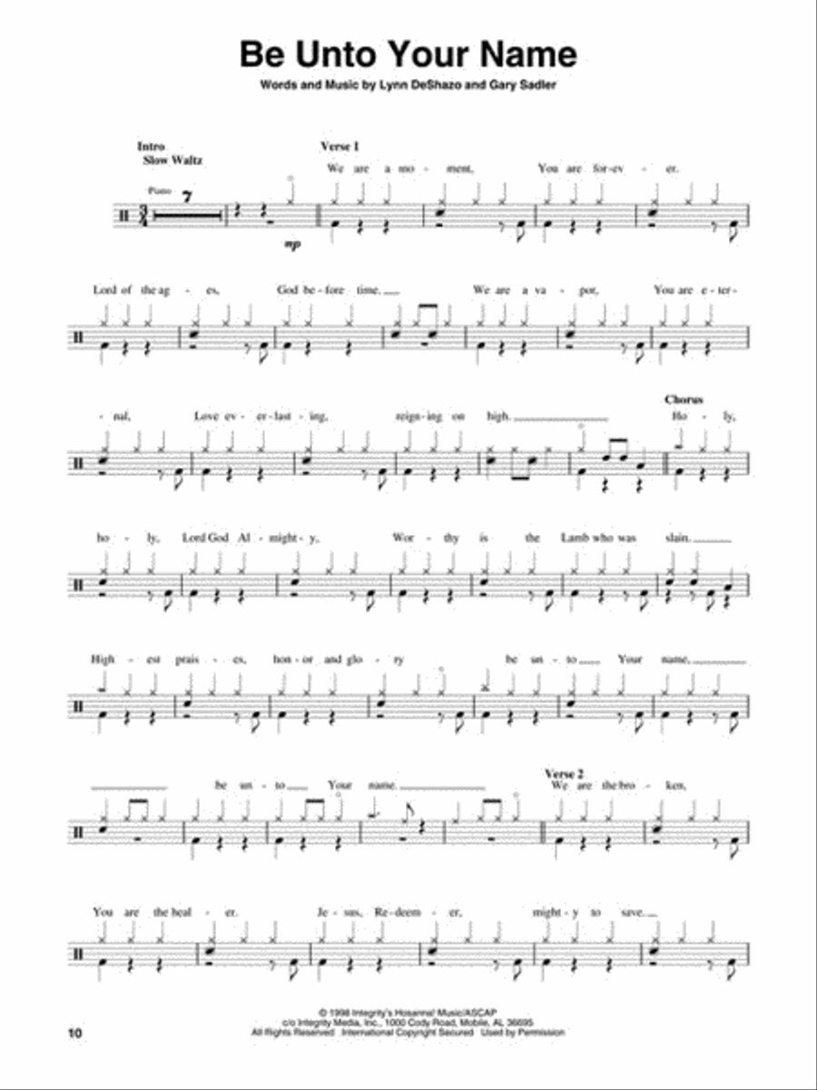 Holy Is the Lord - Drum Edition Drums scores gallery preview page 2