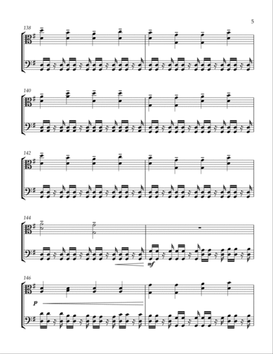 I Saw Three Ships - Traditional Tune Medley String Duet scores gallery preview page 6