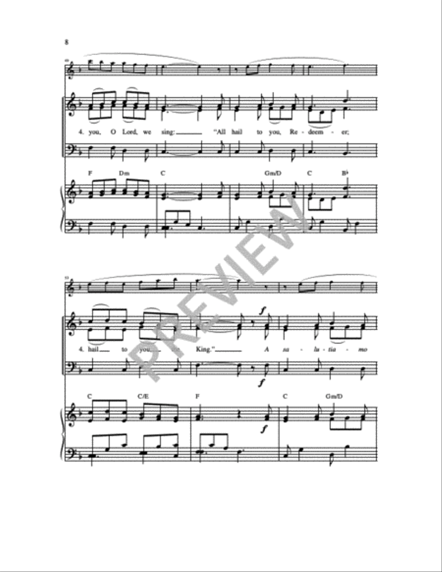 You Come Down From the Heavens 4-Part scores gallery preview page 2