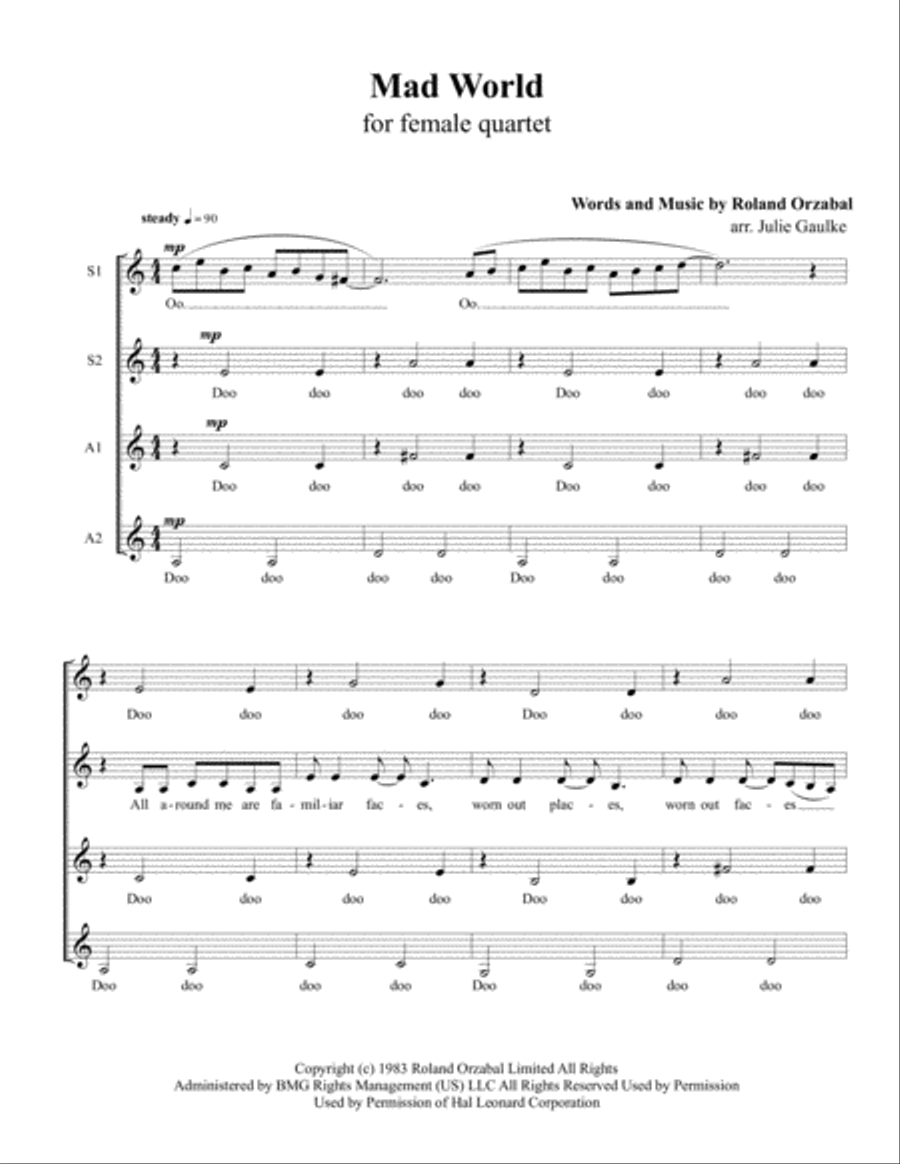 Mad World SSAA scores gallery preview page 1