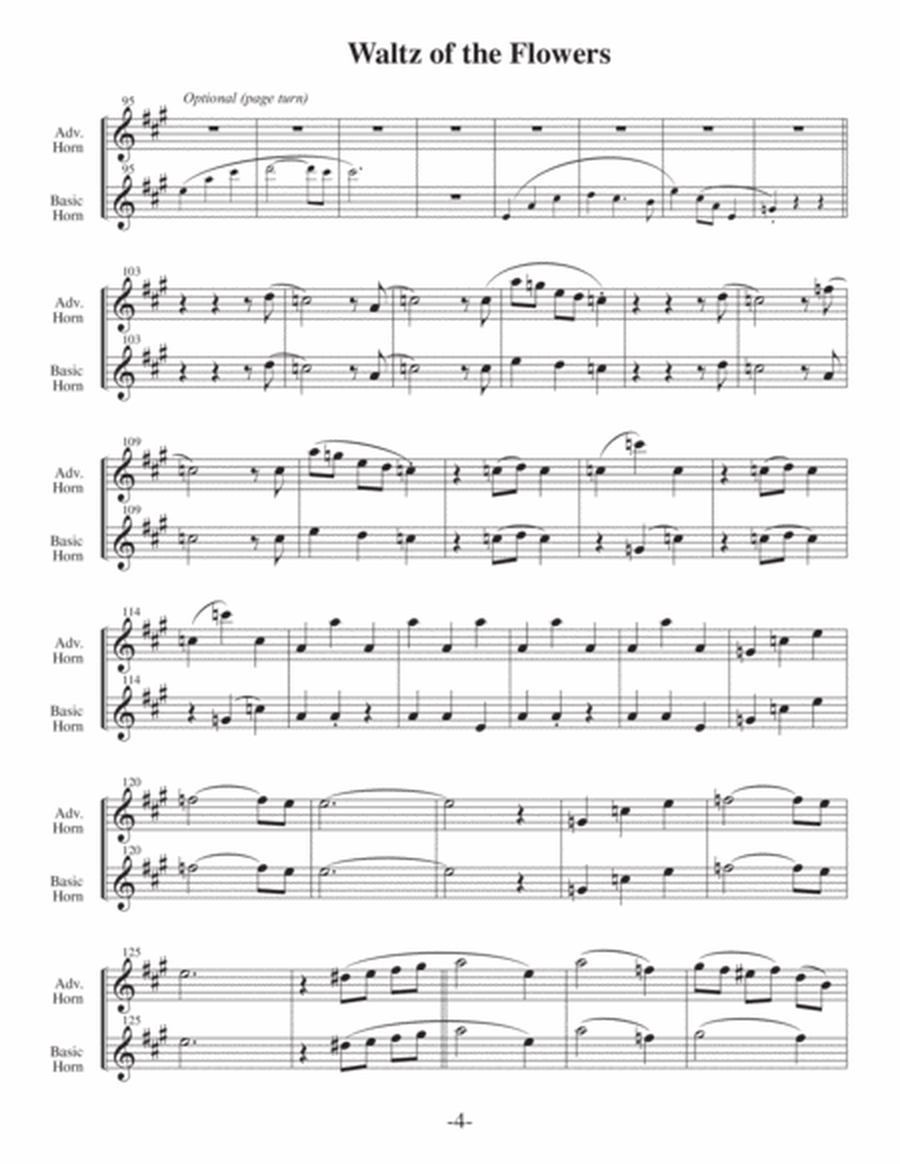 Waltz of the Flowers (Arrangements Level 3-5 for HORN + Written Acc) image number null