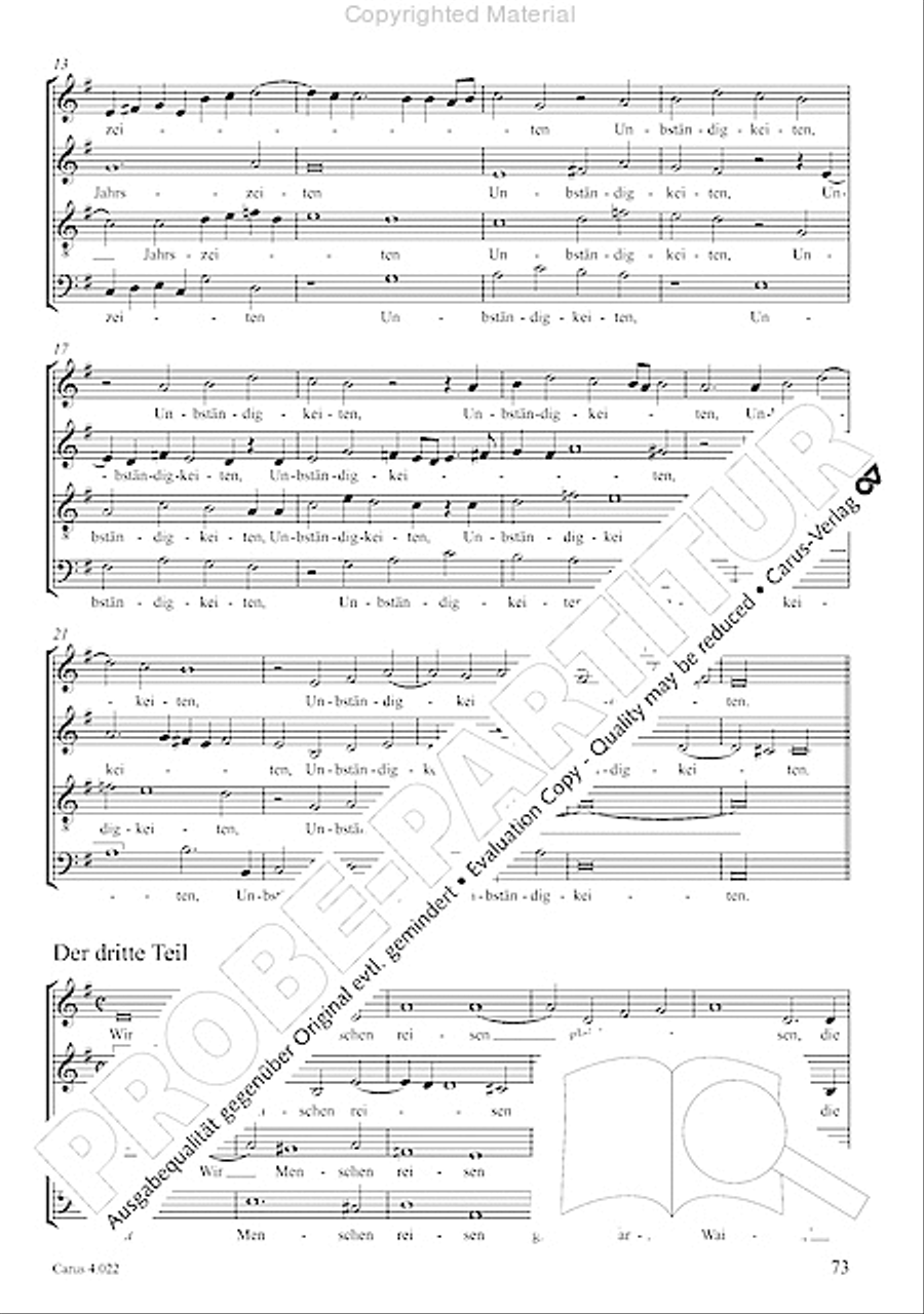 Deutsche Spruche von Leben und Tod 4-Part scores gallery preview page 6