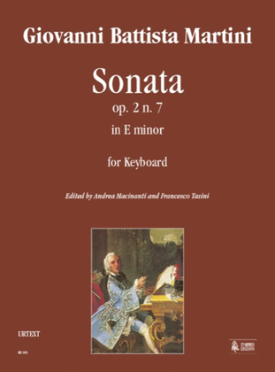 Book cover for Sonata Op. 2 No. 7 in E Minor for Keyboard