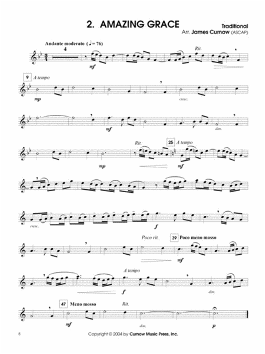 More Great Hymns B-Flat Trumpet scores gallery preview page 6