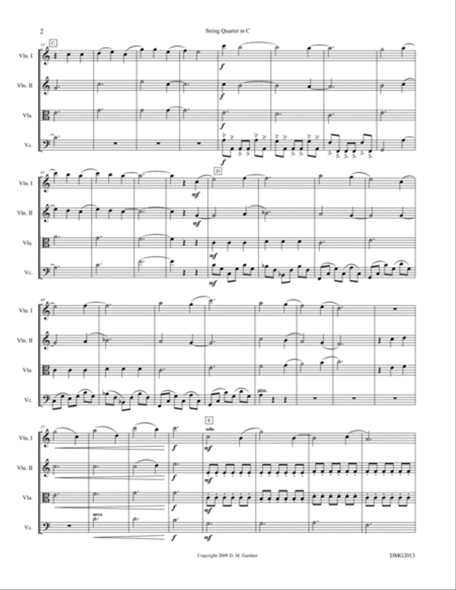 String Quartet in C - 