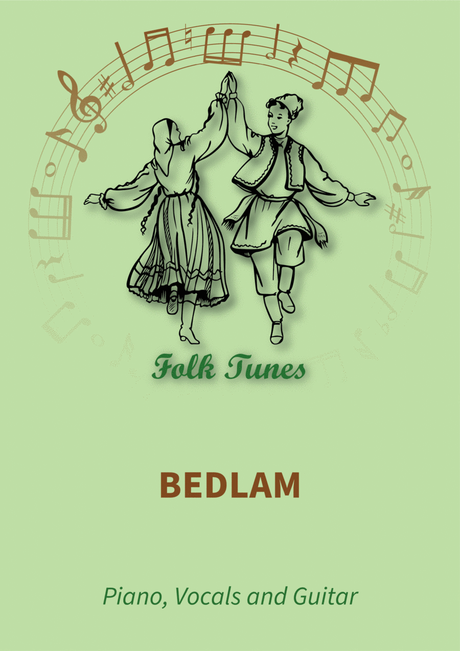 Bedlam Piano, Vocal, Guitar scores gallery preview page 1