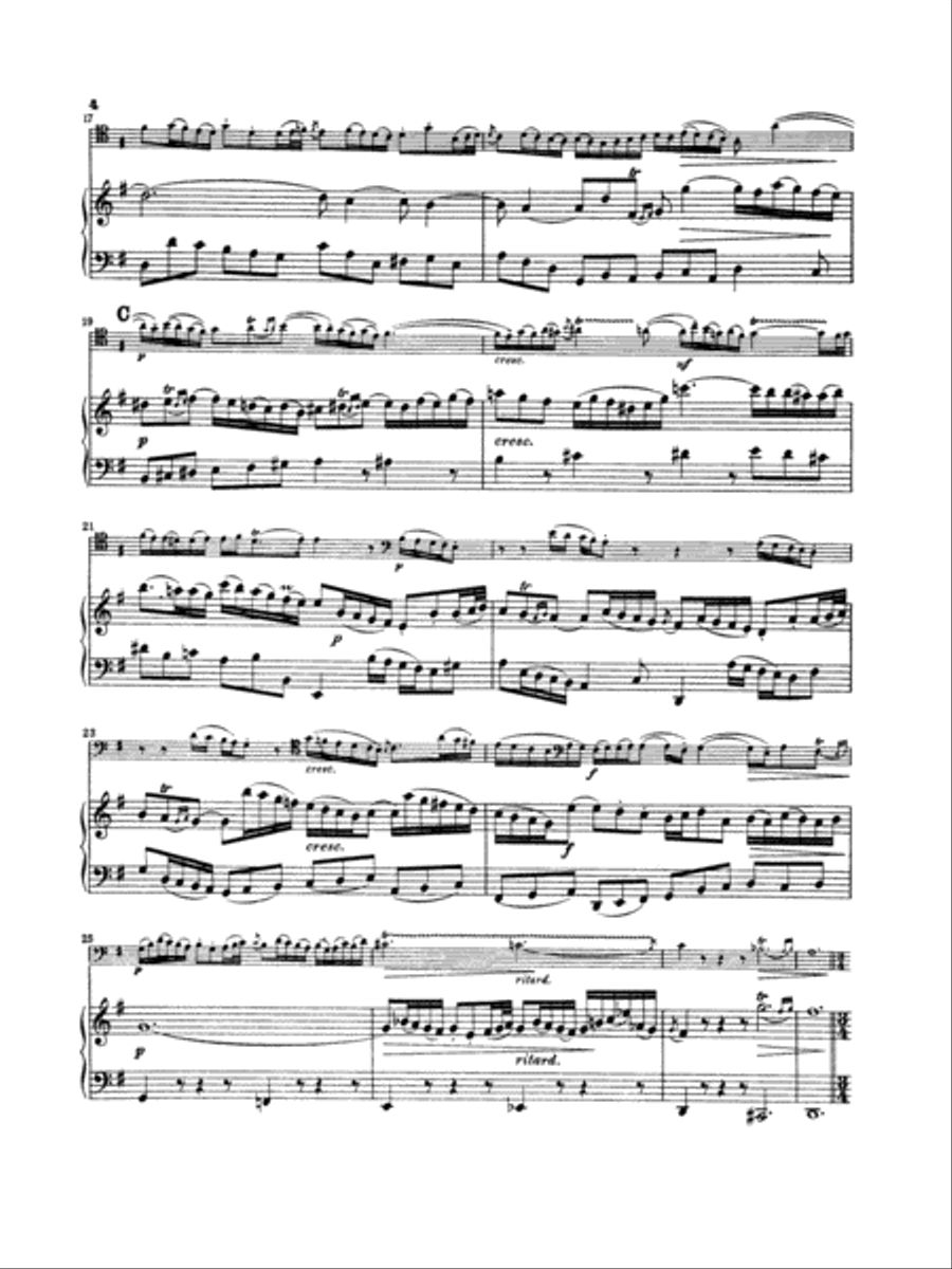 Sonata in G Major for Viola da Gamba, BWV 1027 (Transcribed For Cello and Piano) Viola scores gallery preview page 3