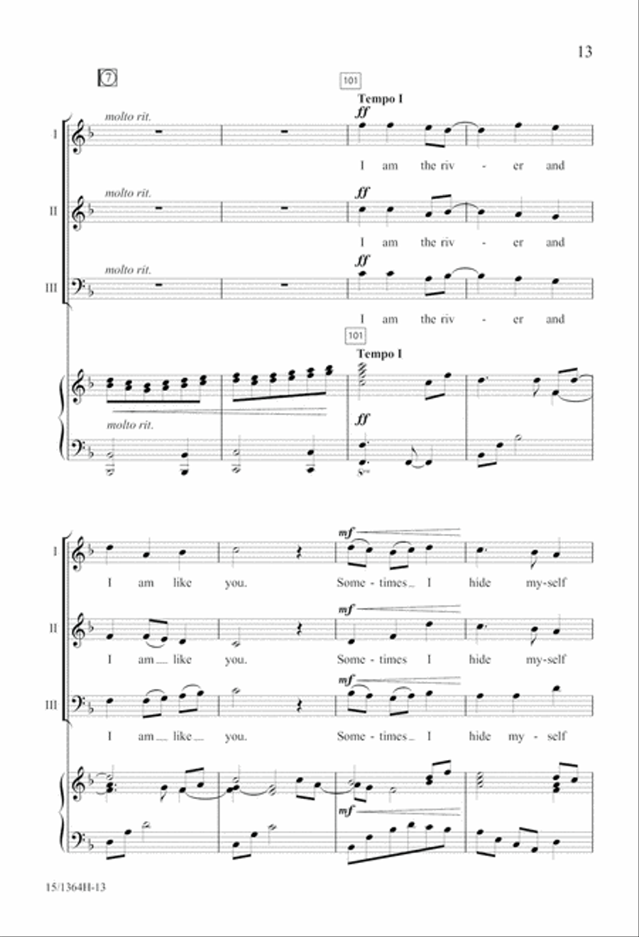 I Am the River 3-Part scores gallery preview page 14