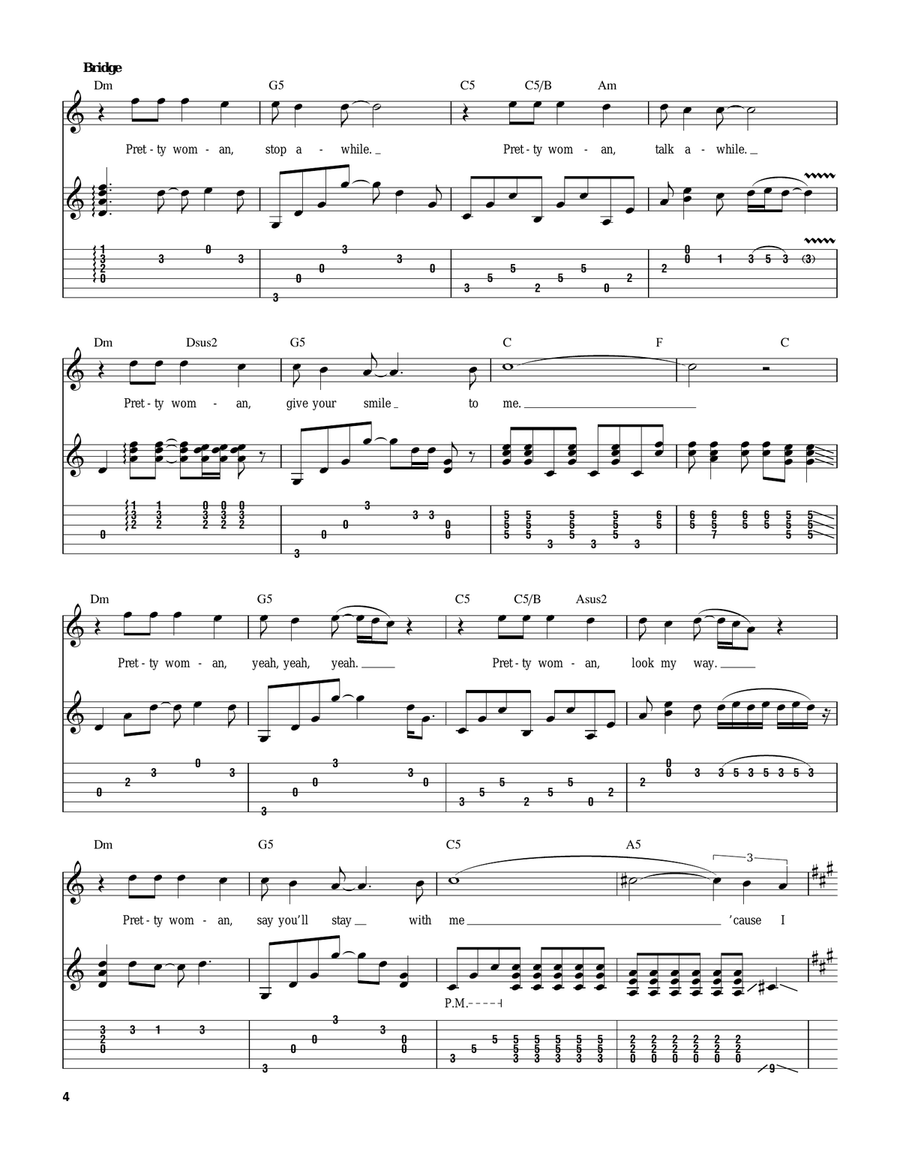 Oh, Pretty Woman Acoustic Guitar scores gallery preview page 4