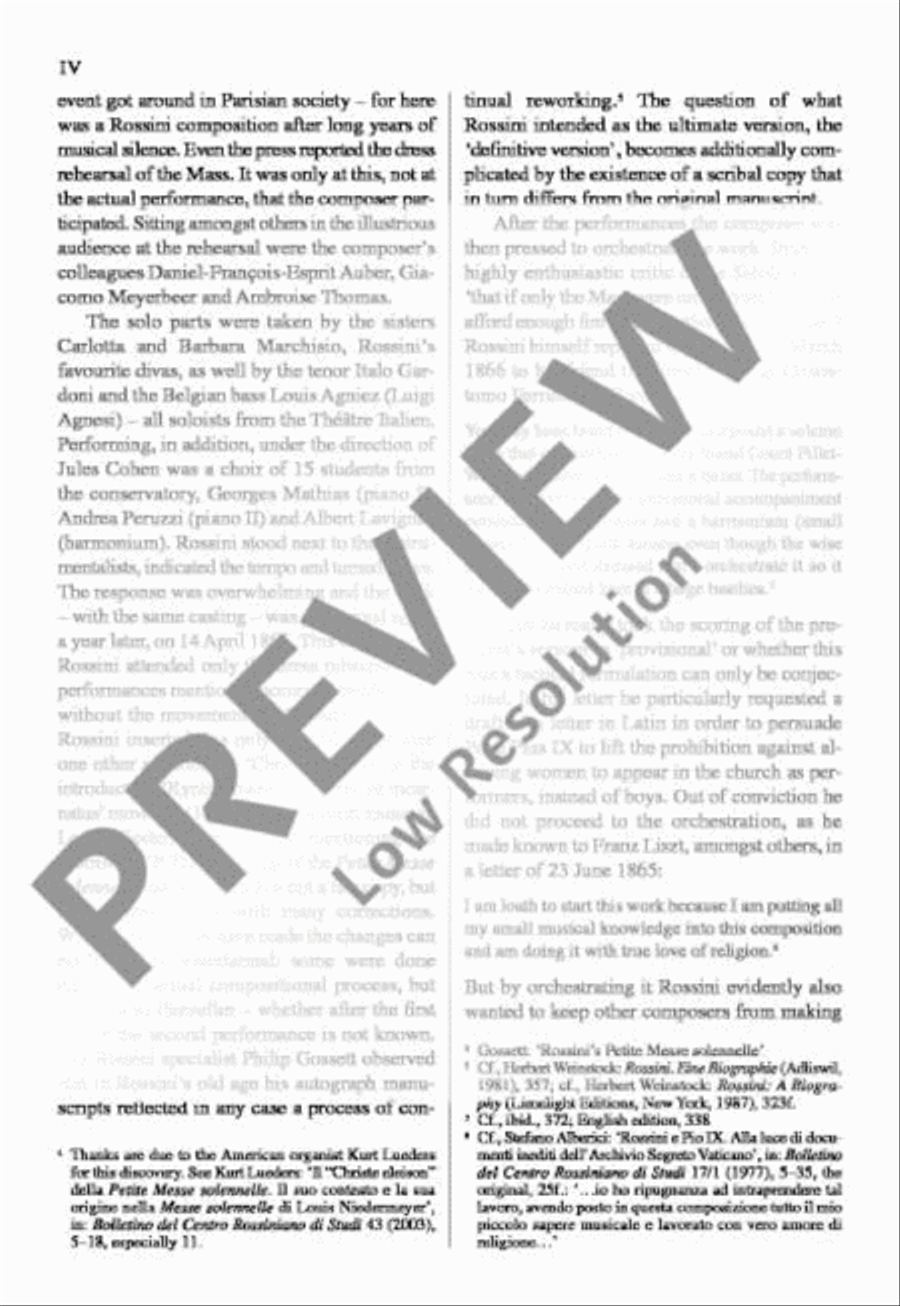 Petite Messe Solennelle Choir scores gallery preview page 5
