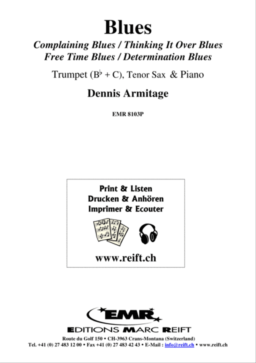 Blues Tenor Saxophone scores gallery preview page 2