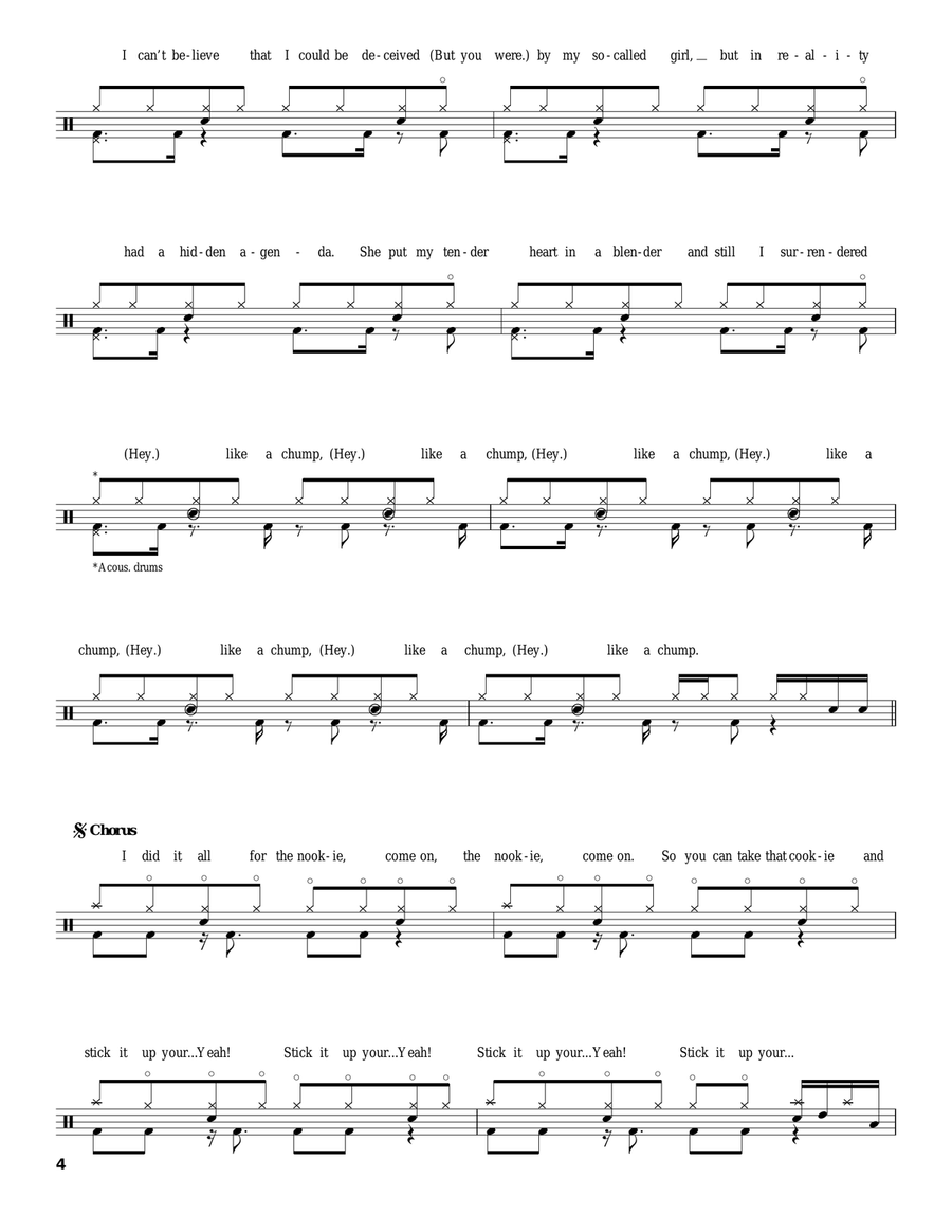 Nookie Nookie Drum Set scores gallery preview page 4
