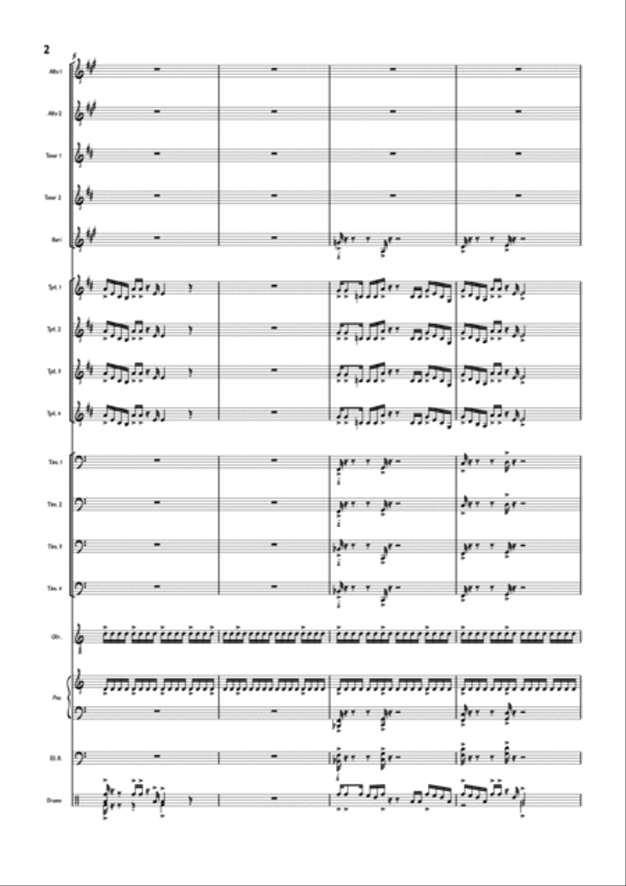 Thee Thee Thee Thee Jazz Ensemble scores gallery preview page 3