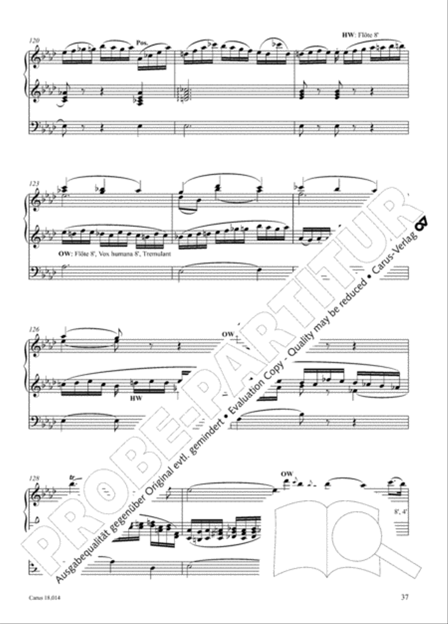 W. A. Mozart: Three organ works Organ scores gallery preview page 38