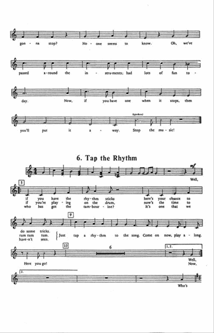 Strike Up the Rhythm Band Unison Choir scores gallery preview page 6