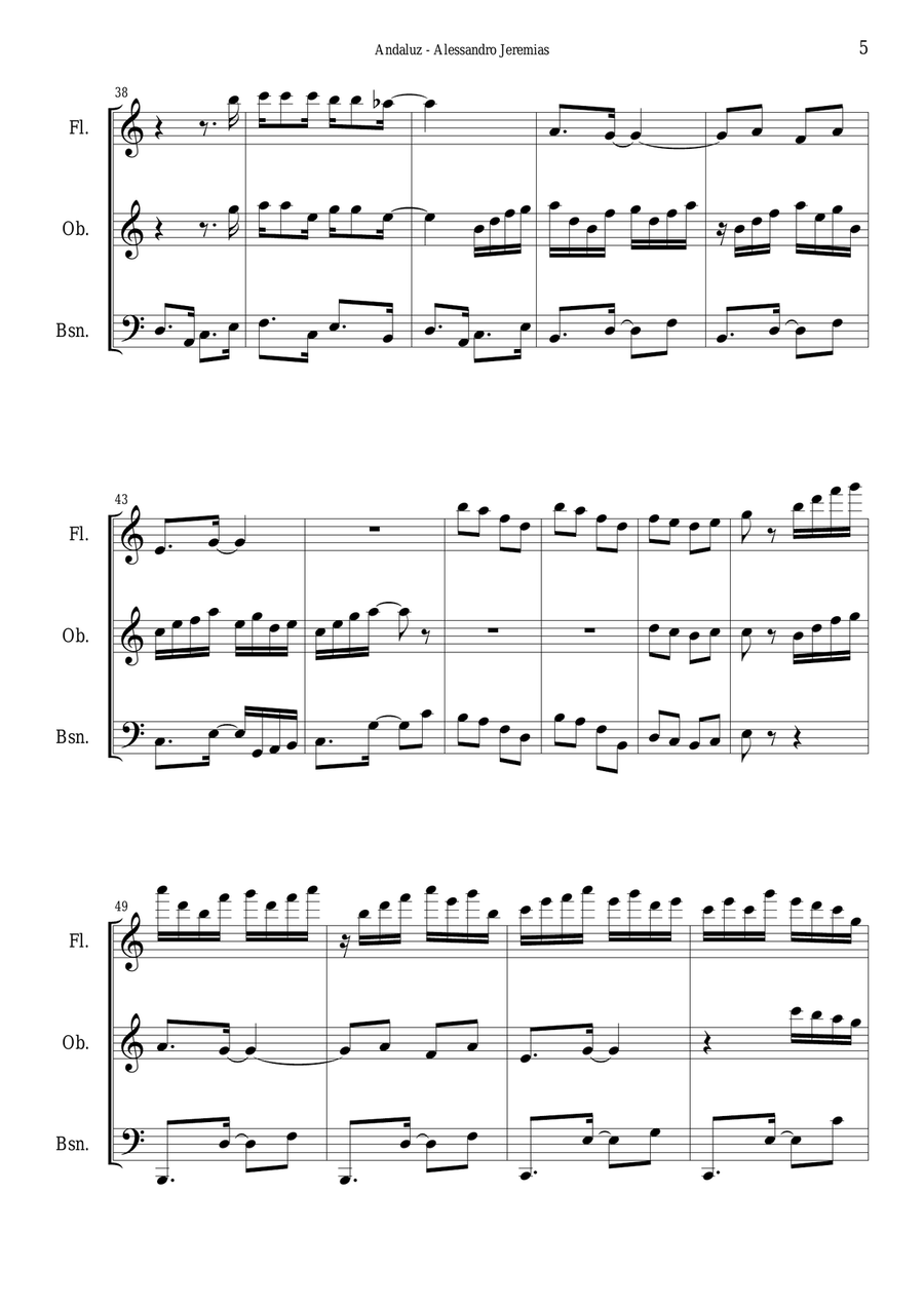 Andaluz Woodwind Trio scores gallery preview page 6