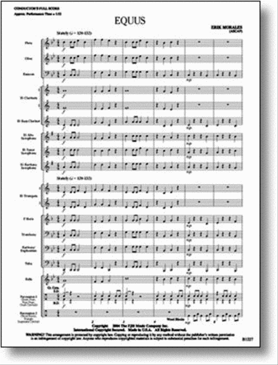 Equus Concert Band scores gallery preview page 1