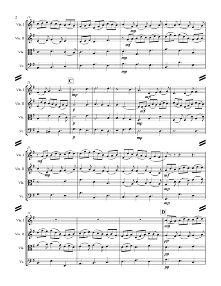 Bach - Jesu, Joy of Man’s Desiring (for String Quartet) String Quartet scores gallery preview page 3