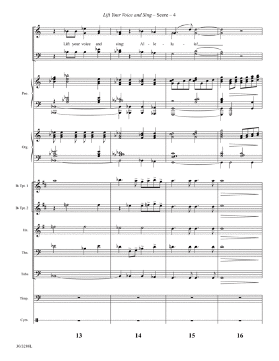 Lift Your Voice and Sing - Instrumental Ensemble Score and Parts Choir scores gallery preview page 7