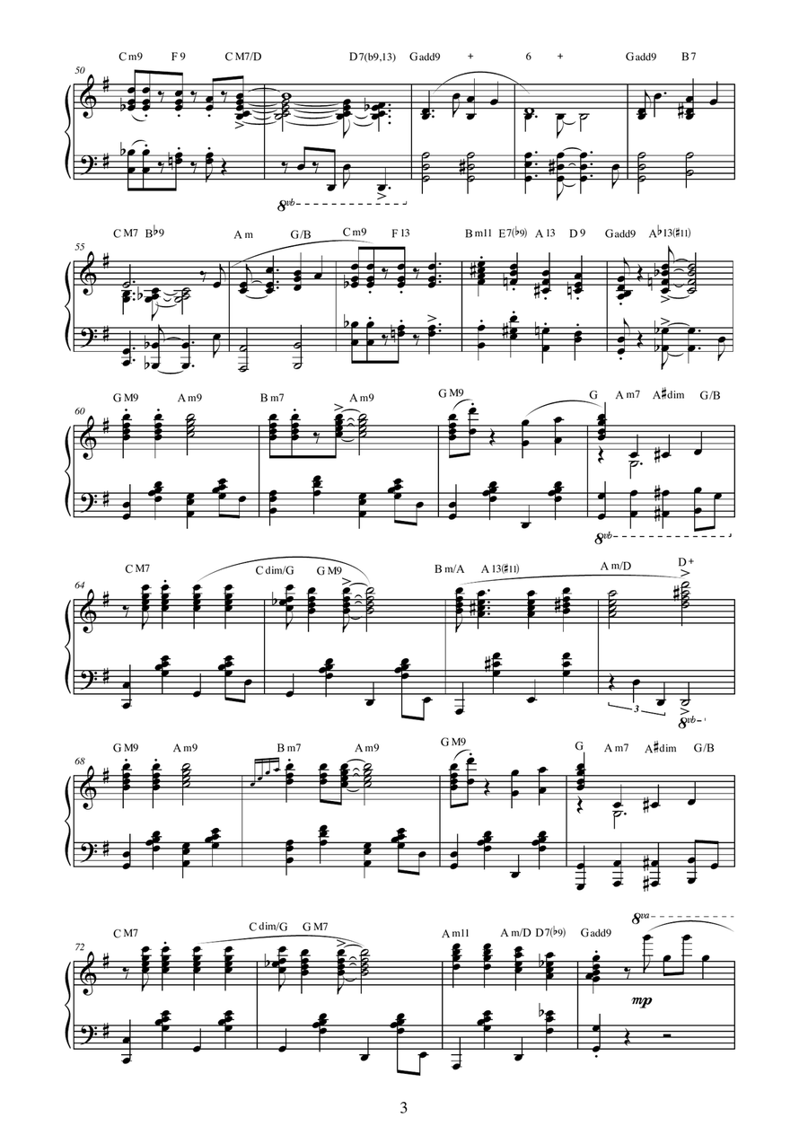 Jazzy Jingle Bells Piano Solo scores gallery preview page 3