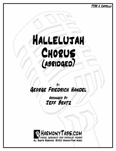 Hallelujah Chorus (Abridged) (TTBB A Cappella) image number null