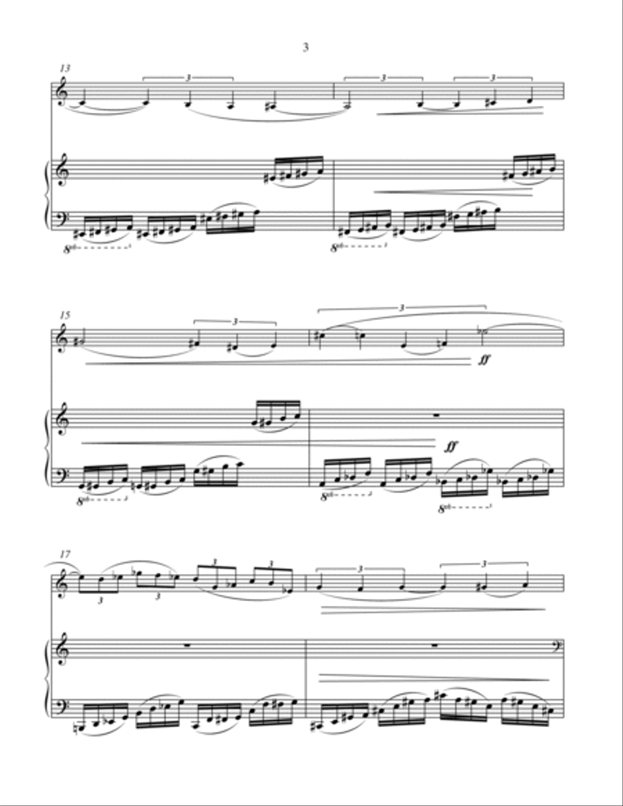 Allegro Appassionato Violin Solo scores gallery preview page 4