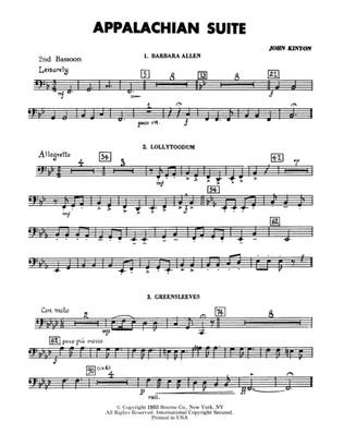 Appalachian Suite - 2nd Bassoon