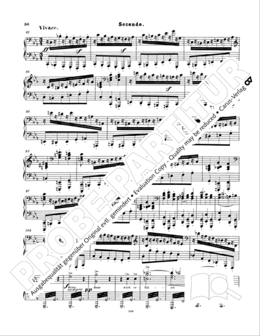 Ein Deutsches Requiem (German Requiem) Piano Duet scores gallery preview page 65