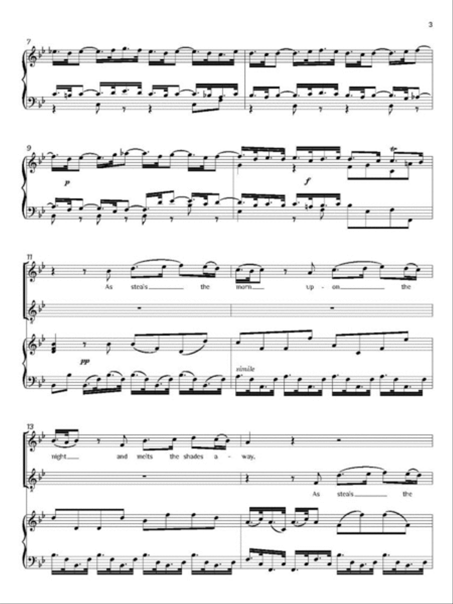 As Steals the Morn from L'Allegro, il pensoroso ed il Moderato Voice Solo scores gallery preview page 3