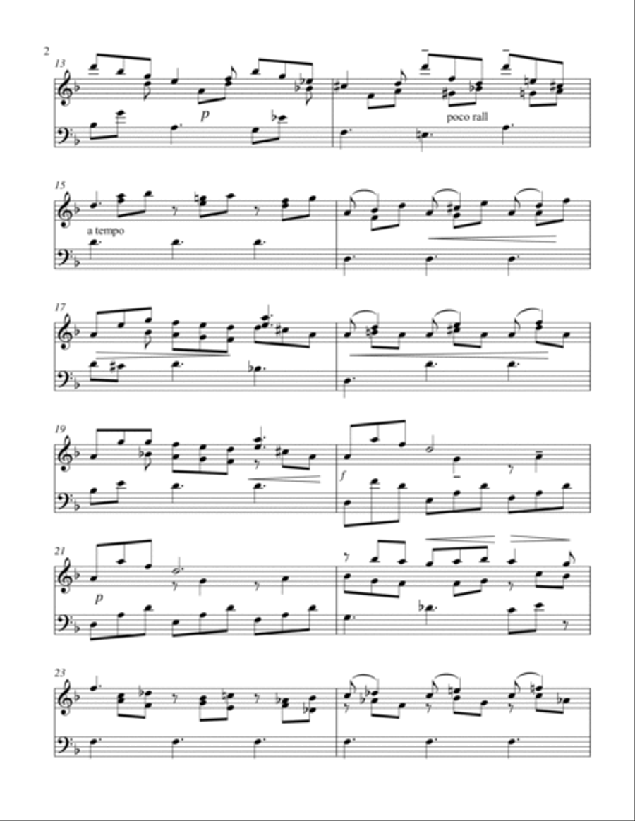 Prelude for Carillon (D min) from Prelude, Fugue et Variation, Op 18 Glockenspiel scores gallery preview page 2