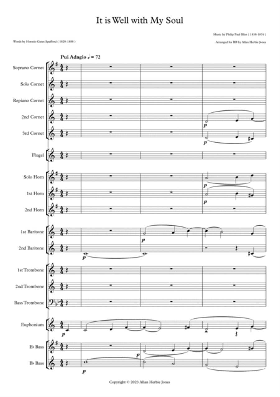 It is Well with My Soul Brass Band scores gallery preview page 2