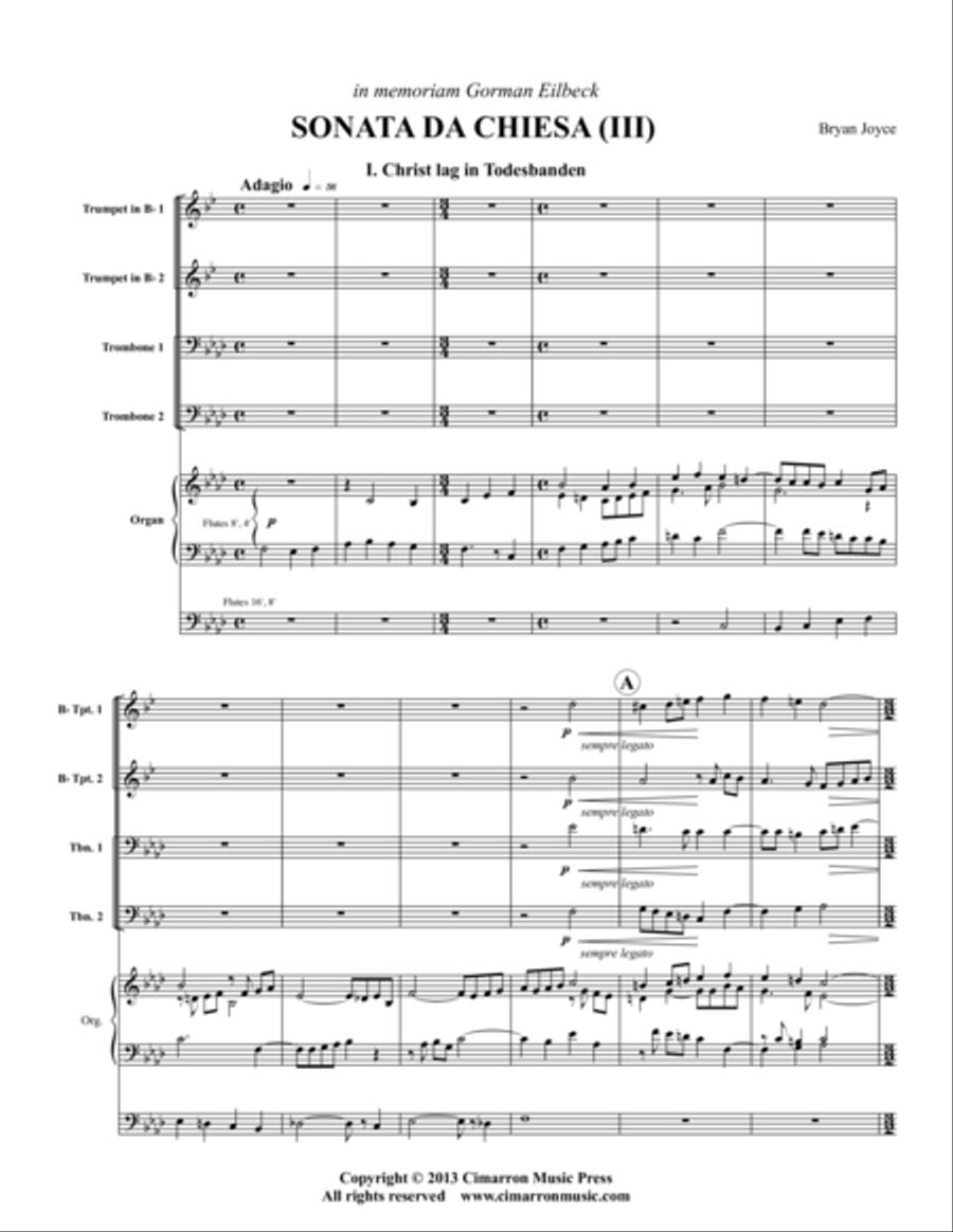 Sonata da Chiesa (III) Organ scores gallery preview page 3